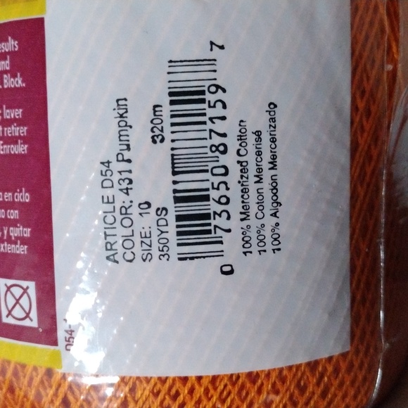 Coats and Clark Pumpkin new Thread - Picture 3 of 4